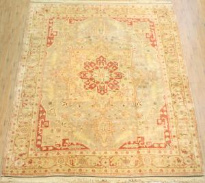 Turkish Oushak with Heriz-Serapi Design | 11x13